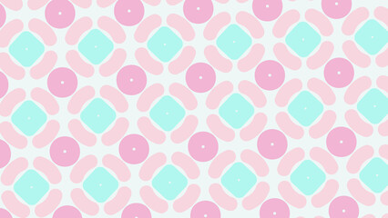 seamless pattern with pink hearts