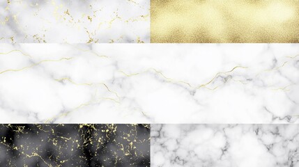 Elegant Marble and Gold Textures