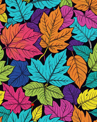 Botanical pattern for printing on wall decorations, covers. Artistic brush strokes.