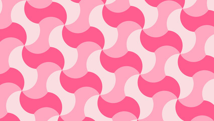 seamless pattern with pink hearts
