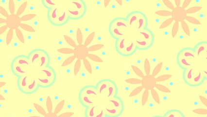 seamless pattern with flowers