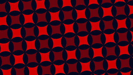 seamless pattern with red hearts