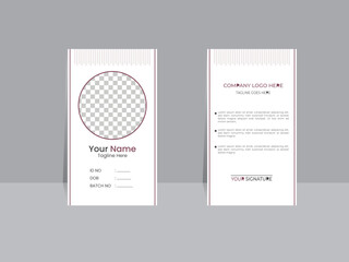 Elegant Minimalist ID Card Design