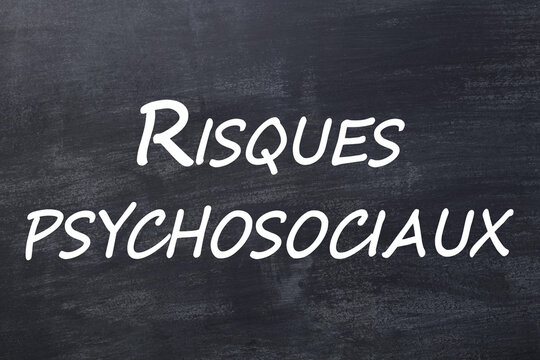 Risques psychosociaux RPS tableau noir