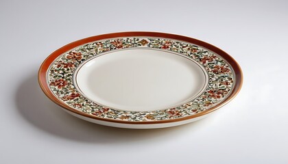 Empty white plate isolated on ransparent,French culture plate ,Antique Design Illustrations,plate, crockery, food, black and white, clip art, cut out, dining, horizontal, image, no people, 543