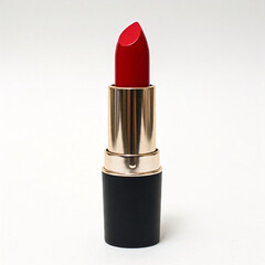 Obraz premium red lipstick on white background isolated beauty product stock photo