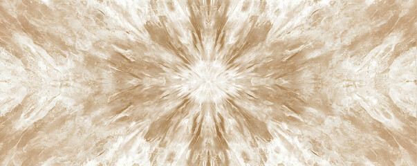 An abstract beige and white tie-dye design with a spiral pattern, creating a calming and earthy aesthetic that exudes natural tones and organic flow, perfect for modern decor or textile designs.