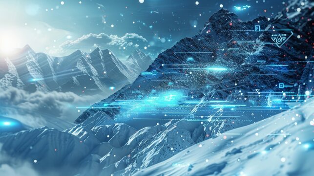 As an unexpected snowstorm blankets a mountainous region weather sensors powered by 5G continuously monitor the conditions helping authorities predict and prepare for potential avalanches.