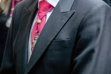 Solemn Elegance: Traditional Attire at Toledo’s Corpus Christi Procession