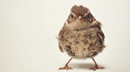 Bird, white isolate background