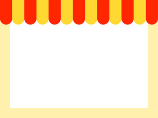 シンプルショップ風フレームC：赤