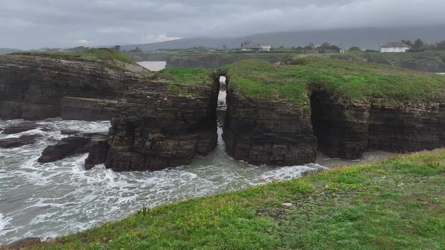 Praia dos Castros sin gente en Ribadeo Asturias