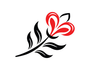 Abstract Floral Vector Illustration - Elegant Flower Art Design