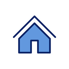 House vector icon, flat design symbol