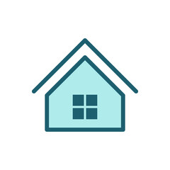 House vector icon, flat design symbol