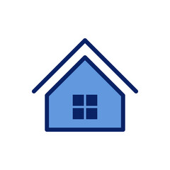 House vector icon, flat design symbol