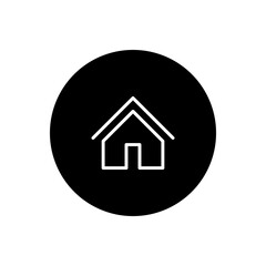 House vector icon, flat design symbol