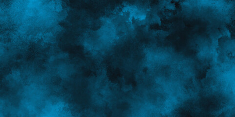 watercolor painted mottled blue background with vintage marbled textured for your creative design, Smoke in the dark blue texture, Abstract blue grunge clouds smoke texture background.