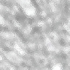 Shiny crumpled foil or silver metallic grain pattern. Matte white and grey frosted glass texture with blur effect. Stained glass tile with glitter effect. Mirrored chrome surface. Vector background