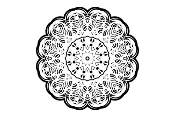 Elegant Gray Mandala: Intricate Patterns on a Light, Minimalist Canvas
