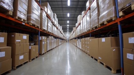 Team Using Tablets for Digital Inventory in Warehouse