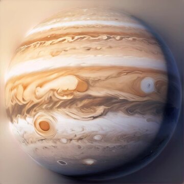 Planet Jupiter rotating background