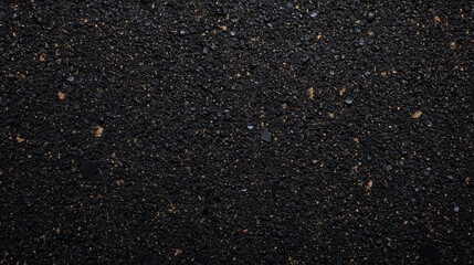 Fototapeta premium Dark Asphalt with Rocky Texture and Small Pebbles