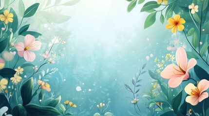 Enchanting Floral Paradise: A Vibrant Botanical Wonderland