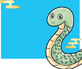 巳年　蛇の年賀状　