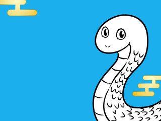 巳年　蛇の年賀状　