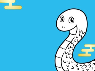 巳年　蛇の年賀状　