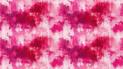 Seamless tie dye pattern featuring vibrant raspberry colors and artistic ink wash effects ideal for trendy fabric designs wallpapers backgrounds