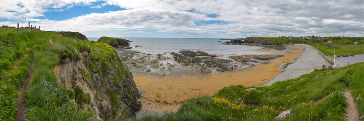 Panorama Annestown Beach in Irland