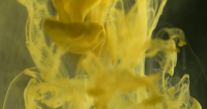 Yellow Lava Ink Abstract Liquid Lamp Effect