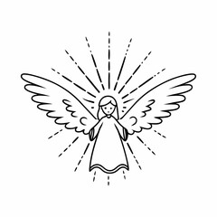 Angelic Glow vector illustration