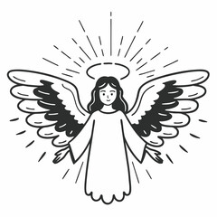 Angelic Glow vector illustration