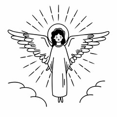 Angelic Glow vector illustration