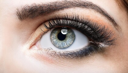 Obraz premium Сlose up of eye with makeup