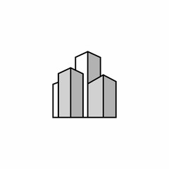 Fototapeta premium building apartment city logo