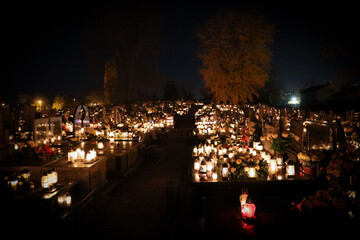 cmentarz, poland, noc © dulak