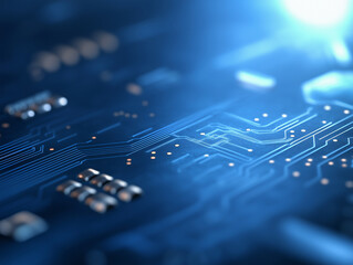 Close up of a circuit board