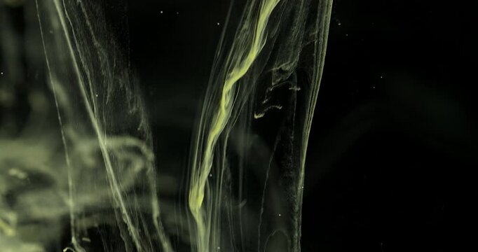 Yellow Lava Ink Abstract Liquid Lamp Effect