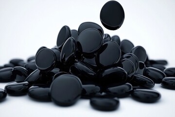 Stylish 3D Illustration of Black Pepper