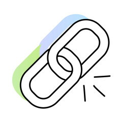 Chain Link Representing Durability and Strength in Beverage Containers. Toughness and Quality