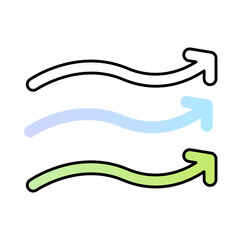 Arrows Indicating Airflow Representing Humidity Control and Freshness. Climate Control and Comfort