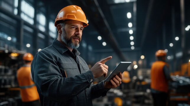 Manager Discusses Operations Inside Factory