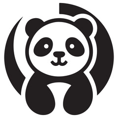 Panda Icon for Print and Digital