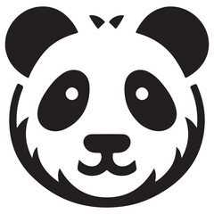 Cute Panda Face Icon 