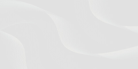 Futuristic gray white abstract background. shining wave lines pattern for banner, wallpaper, cover.