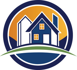 real estate logo vector illustration 